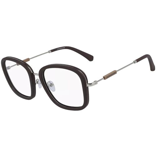 Men's Eyeglasses - Matte Dark Brown Square Frame / CKJ19710 201 - Calvin Klein Jeans - Modalova