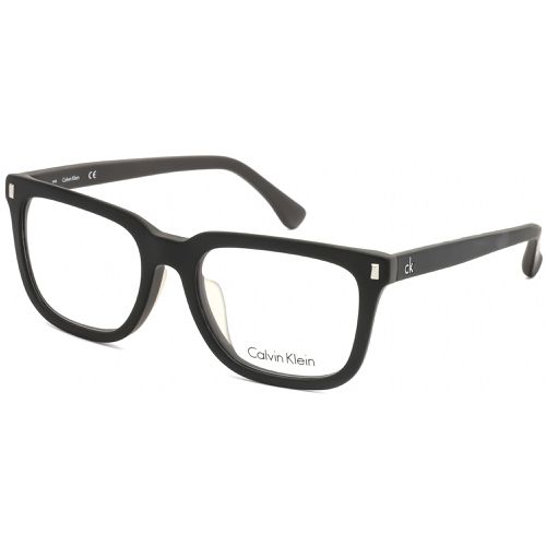 Unisex Eyeglasses - Matte Black Square Frame Clear Lens / CK5898A 115 - Calvin Klein - Modalova