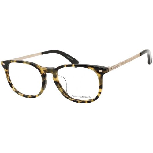 Men's Eyeglasses - Full Rim Green Tortoise Frame / CKJ493AF 221 - Calvin Klein Jeans - Modalova