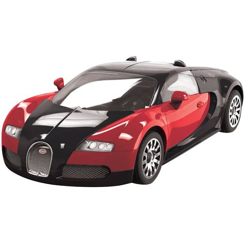 Skill 1 Model Kit - Bugatti Veyron Red/Black Snap Together Model - Airfix Quickbuild - Modalova