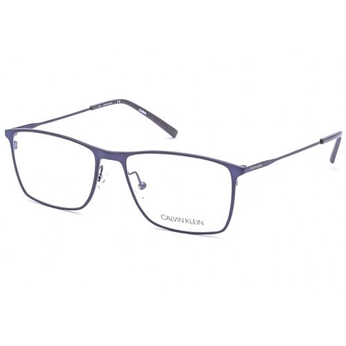 Men's Eyeglasses - Blue Rectangular Metal Frame Demo Lens / CK5468 412 - Calvin Klein - Modalova