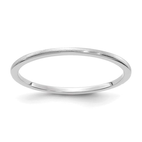 K White Gold 1.2mm Half Round Satin Stackable Band - Stackable Expressions - Modalova