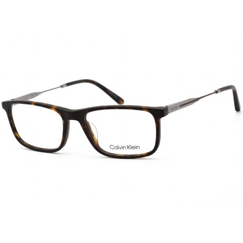 Men's Eyeglasses - Matte Dark Tortoise Rectangular Frame / CK20710 235 - Calvin Klein - Modalova