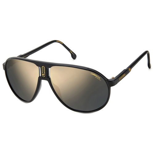 Unisex Sunglasses - Grey Gold Lenses Matte Black Frame / CHAMPIO65S 0003 - Carrera - Modalova