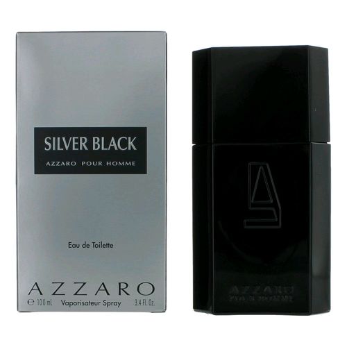 Silver Black by , 3.4 oz Eau De Toilette Spray for Men - Azzaro - Modalova