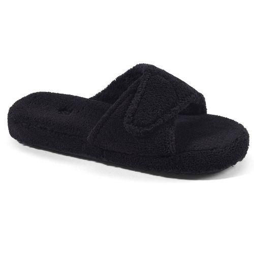 Women's Slippers - Spa Slide Adjustable Straps, Black, M / A10155BLKWM - Acorn - Modalova