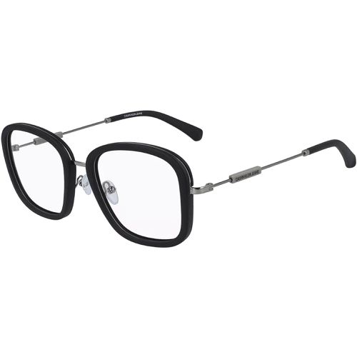 Men's Eyeglasses - Matte Black Nylon Square Frame / CKJ19710 001 - Calvin Klein Jeans - Modalova