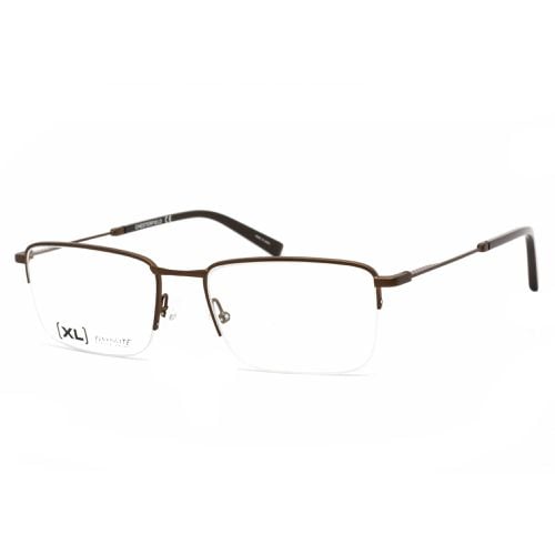 Men's Eyeglasses - Brown Half Rim Rectangular Frame / CH 81XL 009Q 00 - Chesterfield - Modalova