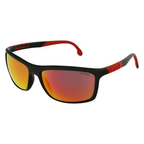 Men's Sunglasses - Black Crystal Red Plastic Frame / HYPERF12S 0BLX - Carrera - Modalova