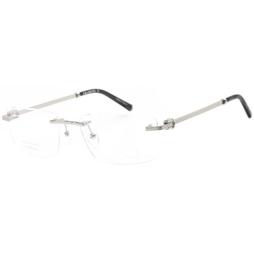 Men's Eyeglasses - Rimless Silver Rectangular Shaped Frame / PC75081 C02 - Charriol - Modalova