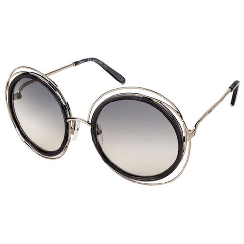 Women's Sunglasses - Carlina Metal Frame Grey Lens / 120S-731-58-23-135 - Chloe - Modalova