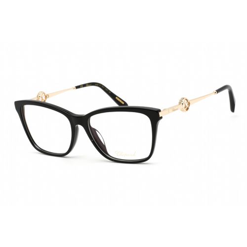 Women's Eyeglasses - Shiny Black/Gold Cat Eye Plastic Frame / VCH318S 0700 - Chopard - Modalova