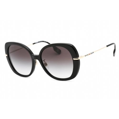 Women's Sunglasses - Black Oval Frame Grey Gradient Lens / 0BE4374F 30018G - BURBERRY - Modalova