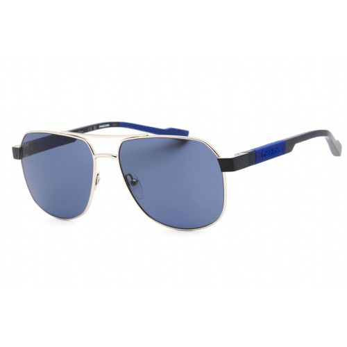 Men's Sunglasses - Gold Rectangular Shape Frame Blue Lens / CK23103S 717 - Calvin Klein - Modalova