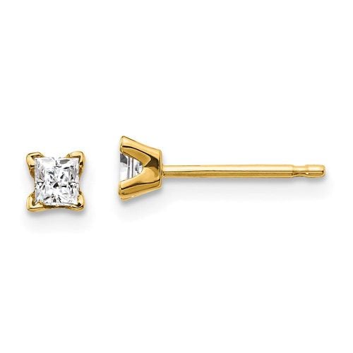 K AA Quality Complete Princess-cut Diamond Stud Ear - Jewelry - Modalova
