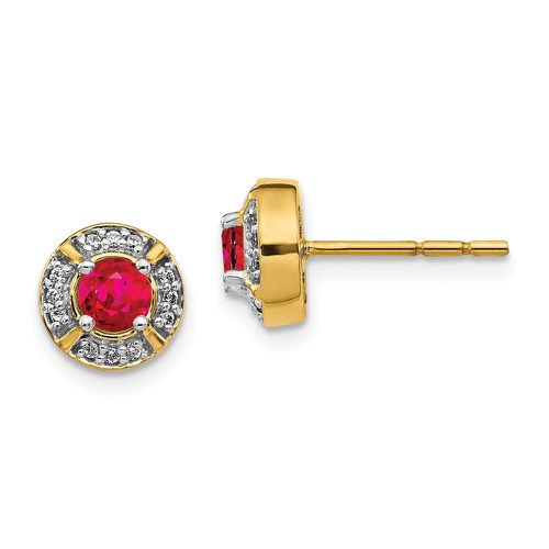 K Diamond & Ruby Fancy Earrings - Jewelry - Modalova