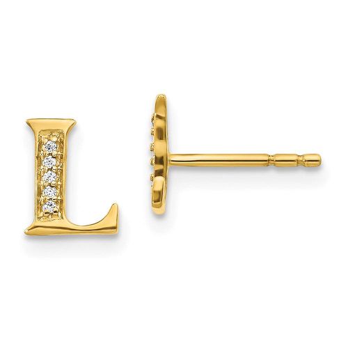 K Diamond Initial L Earrings - Jewelry - Modalova