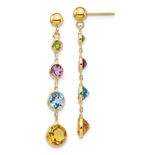 K Muti-Gemstone Dangle Post Earrings - Jewelry - Modalova