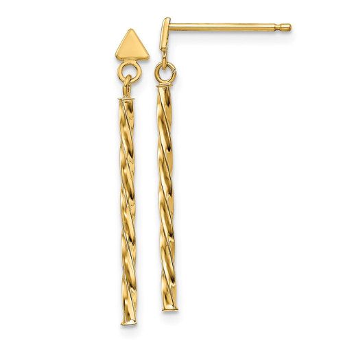 K Polished Twist Bar Dangle Earrings - Jewelry - Modalova