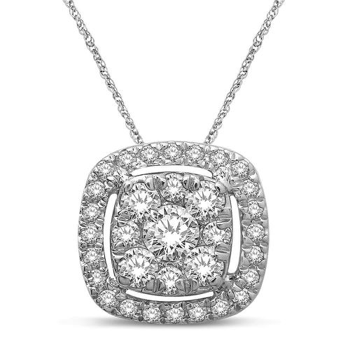 K White Gold 5/8 Ct.Tw.Diamond Fashion Pendant - Star Significance - Modalova
