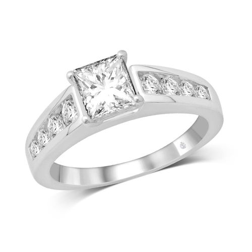 K White Gold 1/2 Ct.Tw Diamond Engagement Ring - Star Significance - Modalova