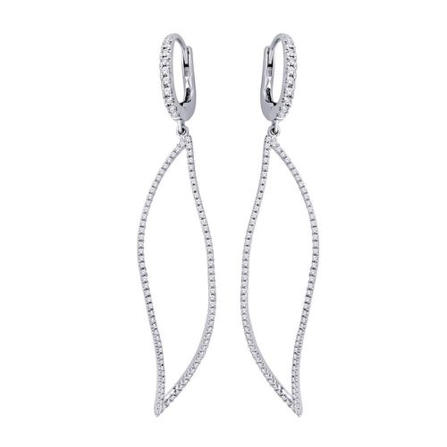 K White Gold 3/5 Ct.Tw. Diamond Dangle Earrings - Star Significance - Modalova