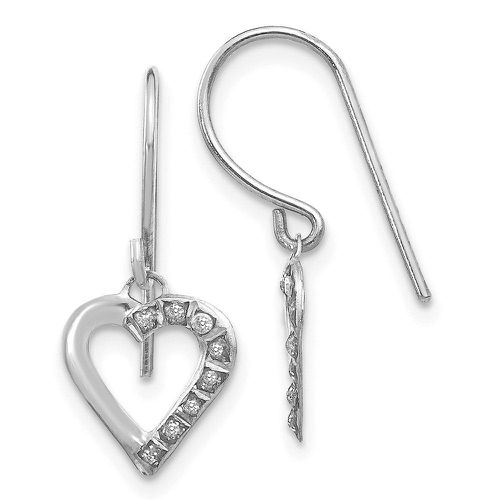 K White Gold Diamond Fascination Heart Earrings - Jewelry - Modalova
