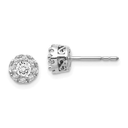 K White Gold Diamond Semi-mount Earring Studs - Jewelry - Modalova