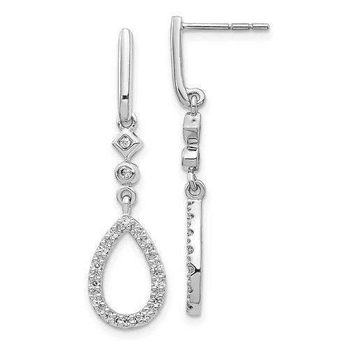 K White Gold Diamond Teardrop Earrings - Jewelry - Modalova