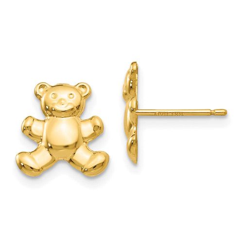 K Teddy Bear Post Earrings - Jewelry - Modalova