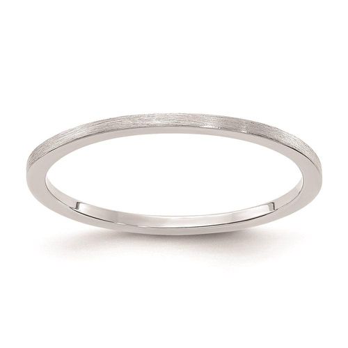 K White Gold 1.2mm Flat Satin Stackable Band - Stackable Expressions - Modalova