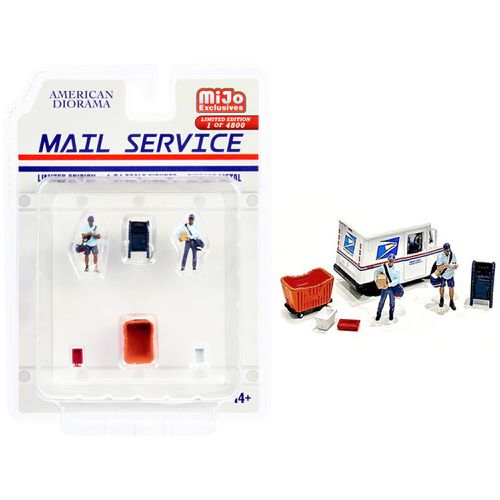 Diecast Set - Mail Service Limited Edition for 1/64 Scale Models - American Diorama - Modalova