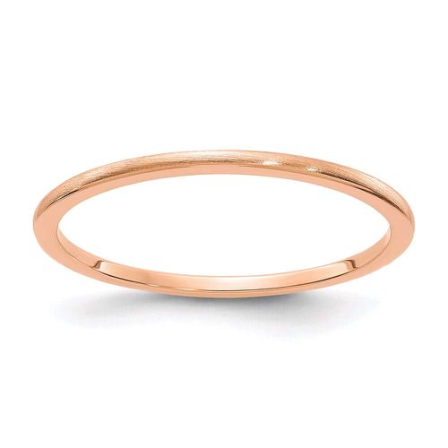 K Rose Gold 1.2mm Half Round Satin Stackable Band - Stackable Expressions - Modalova