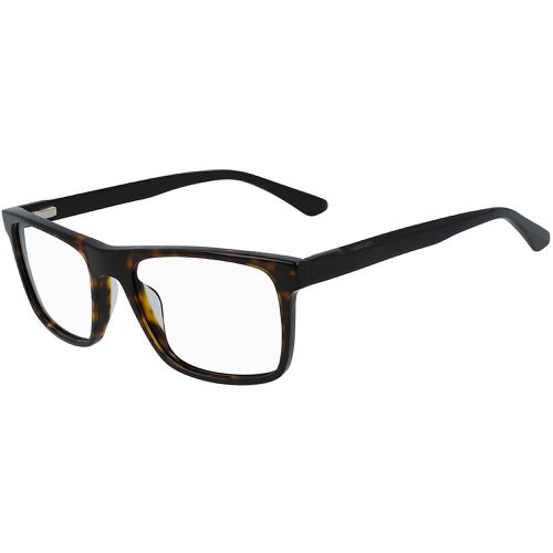 Men's Eyeglasses - Shiny Dark Tortoise Rectangular Frame / CK20531 235 - Calvin Klein - Modalova