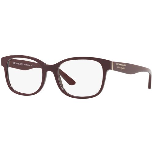 Unisex Eyeglasses - Bordeaux Plastic Square Frame / 0BE2263 3687 - BURBERRY - Modalova