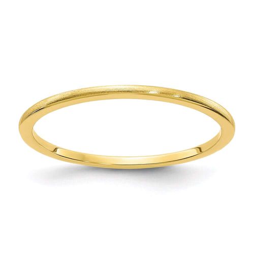 K Gold 1.2mm Half Round Satin Stackable Band - Stackable Expressions - Modalova