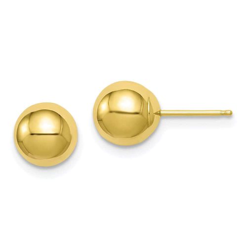 K Polished 7mm Ball Post Earrings - Jewelry - Modalova