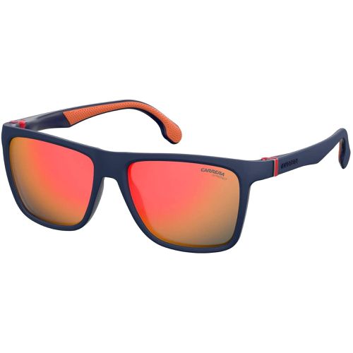 Men's Sunglasses - Matte Black Square Shape Frame / 8027/S 0003/QT - Carrera - Modalova