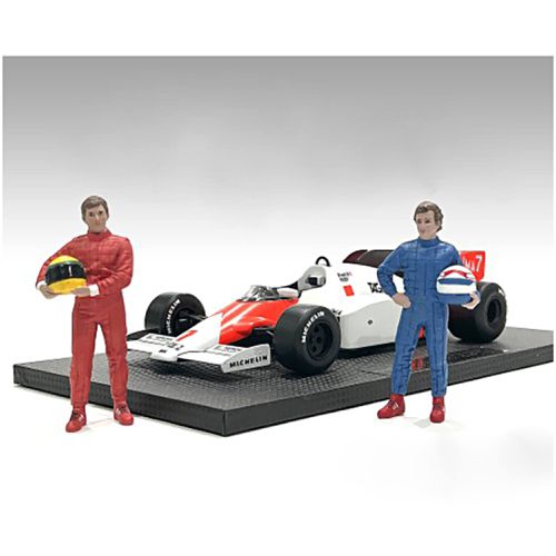 Set of 2 Figures - Racing Legends 80's for 1/43 Scale Models - American Diorama - Modalova