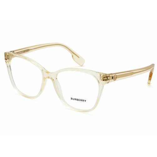 Women's Eyeglasses - Transparent Yellow Plastic Full Rim Frame / BE2345 3852 - BURBERRY - Modalova