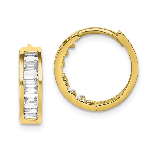 K CZ Hinged Hoop Earrings - Jewelry - Modalova