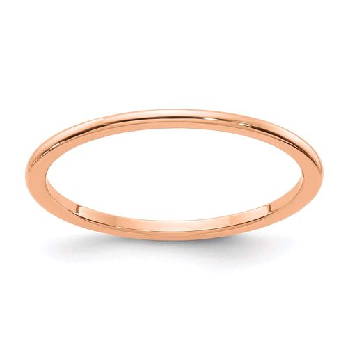 K Rose Gold 1.2mm Half Round Stackable Band - Stackable Expressions - Modalova