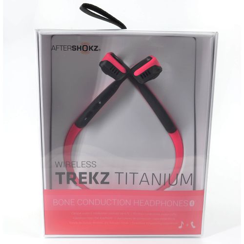 AS600PK Trekz Titanium Wireless Bone Conduction Open Ear Pink Headphones - AfterShokz - Modalova