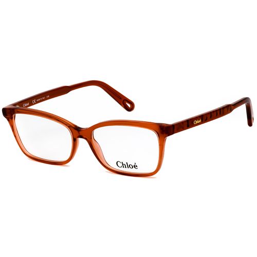 Women's Eyeglasses - Clear Lens Full Rim Brick Rectangular Frame / CE2742 204 - Chloe - Modalova