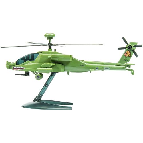 Skill 1 Model Helicopter Kit - Apache Snap Together Painted - Airfix Quickbuild - Modalova