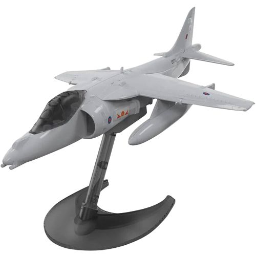 Model Kit - Skill 1 Harrier Jump Jet Snap Together Plastic Airplane - Airfix Quickbuild - Modalova