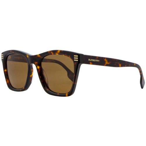 Men's Sunglasses - Dark Havana Plastic Frame Brown Lens / BE4348F 300283 - BURBERRY - Modalova