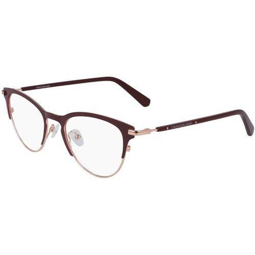 Women's Eyeglasses - Burgundy and Rose Gold Frame / CKJ20302 603 - Calvin Klein Jeans - Modalova