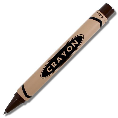 Retractable Roller Ball Pen - Crayon Chocolate Brown / P3CBRR - ACME - Modalova