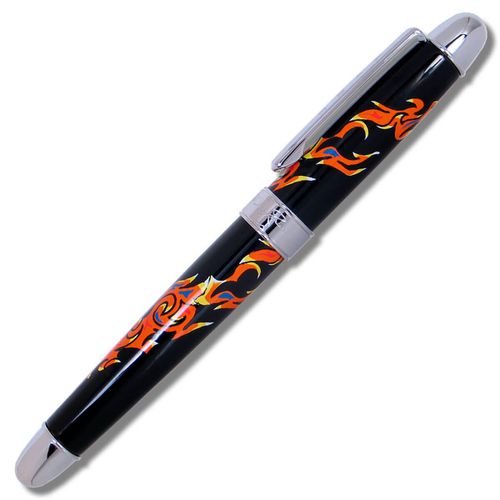 Standard Fountain Pen - Inner Mounting Flame Black and Orange / PMJ01F - ACME - Modalova
